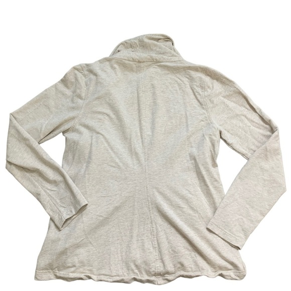 THE NORTH FACE Sweater Jacket With Side Zipper Detail & Pockets Oatmeal Sz Large - Picture 9 of 14